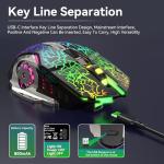 XISOGUU RGB Wireless Gaming Keyboard and Mouse Combo