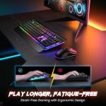RisoPhy Wireless Gaming Keyboard and Mouse Set