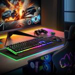 RisoPhy Wireless Gaming Keyboard and Mouse Set