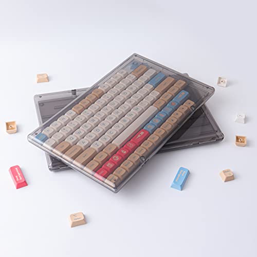 Hyekit Dustproof Keycaps Storage Box - Black Transparent