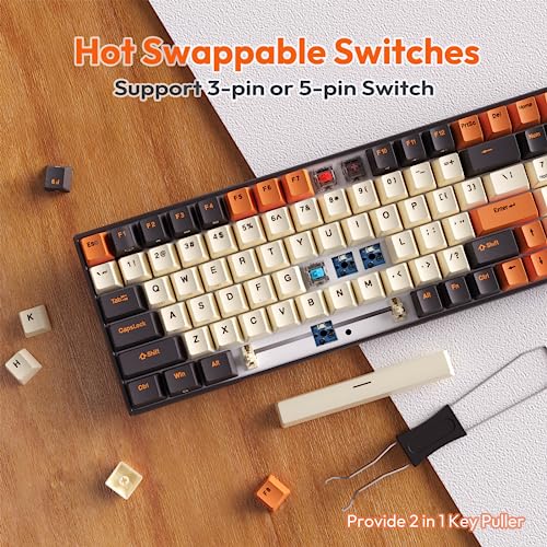 RK ROYAL KLUDGE Wireless Bluetooth Mechanical Keyboard