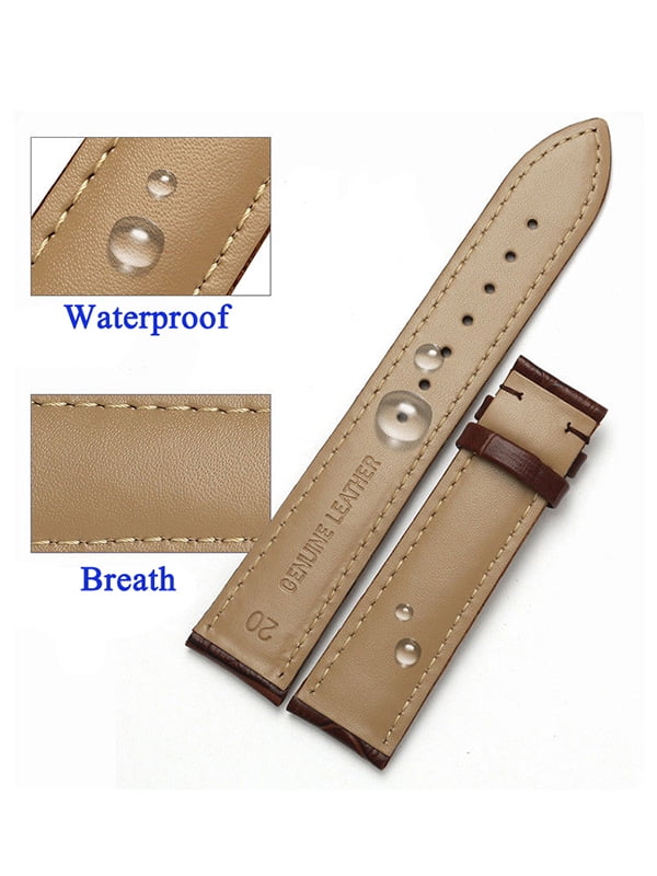 Qtymom Classic Leather Watch Band 16-24mm