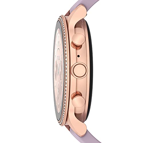 Fossil Women's Touchscreen Smart Watch - Rose Gold/Purple