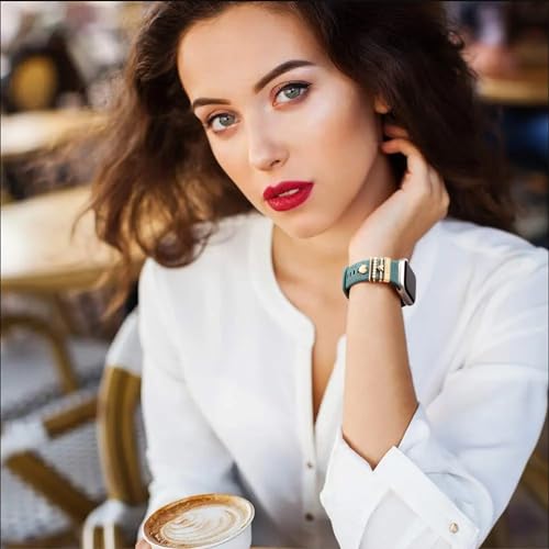 Flower Engraved Silicone Apple Watch Band for Women