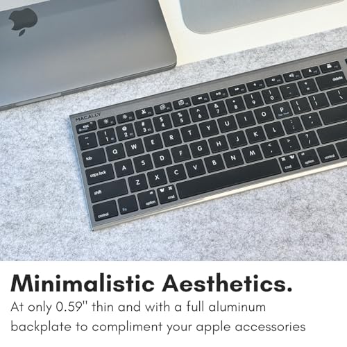 Macally Wireless Bluetooth Keyboard for Mac & iOS