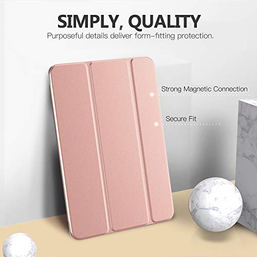 Moko Slim Stand Case for iPad 10.2 Rose Gold