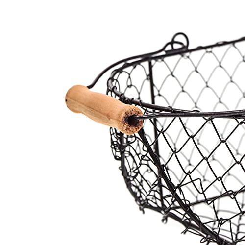 10" Oval Wire Basket - Vintage Style - Trademark Innovations