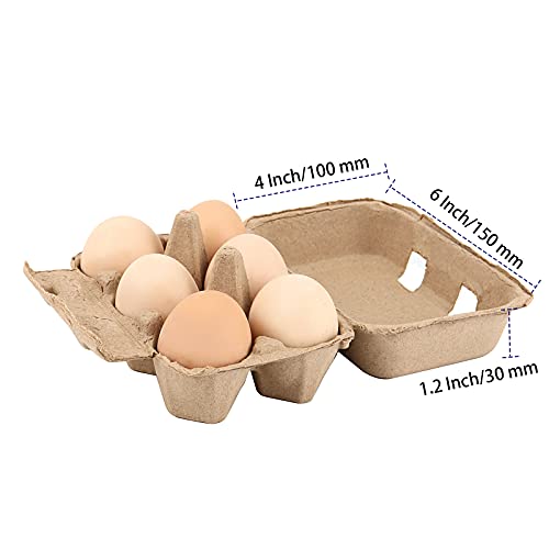 40 Pack Egg Cartons, 6 Cell Chicken Egg Organizer