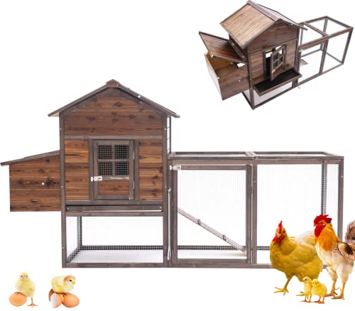 Outdoor Wooden Chicken Coop for 4 Chickens