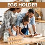 Egg Storage Tray with Lid and Handle - Pack of 2