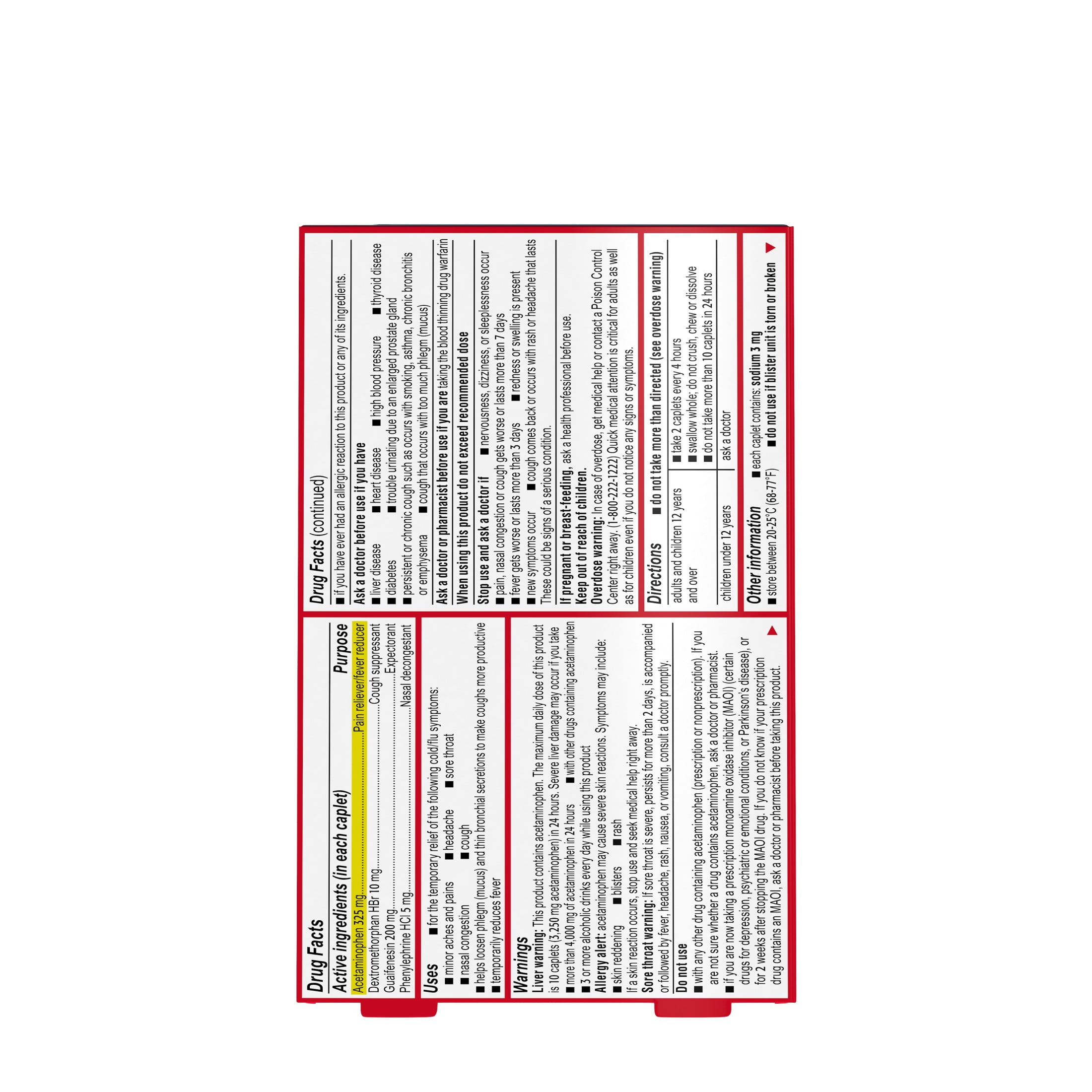 Tylenol Cold + Flu Severe Caplets, 24 ct