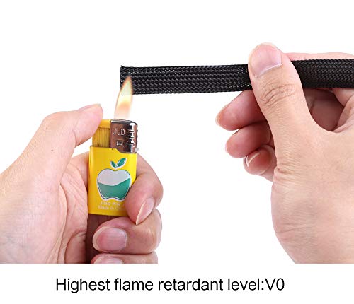 Keco Expandable Black Cable Sleeve for Audio/Video