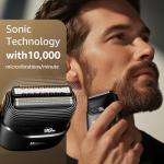 Mbzoey Waterproof Electric Foil Shaver for Men