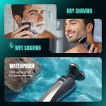 Rechargeable Waterproof Electric Razor for Men