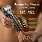 PongTHUMB Rechargeable Electric Razor with Trimmer