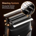 Mbzoey Waterproof Electric Foil Shaver for Men
