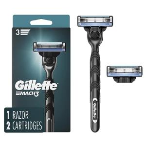 Gillette Mach3 Men's Razor Handle with 2 Blades