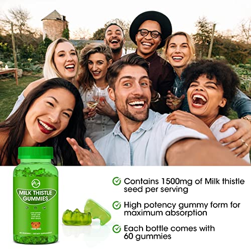 Organic Milk Thistle Gummies for Liver Detox 60ct