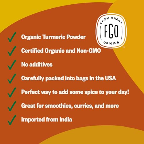 Organic Turmeric Powder with Curcumin - 16oz