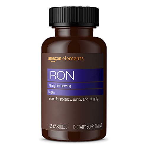 Iron 18mg for Healthy Blood Cell Support - 195 Caps