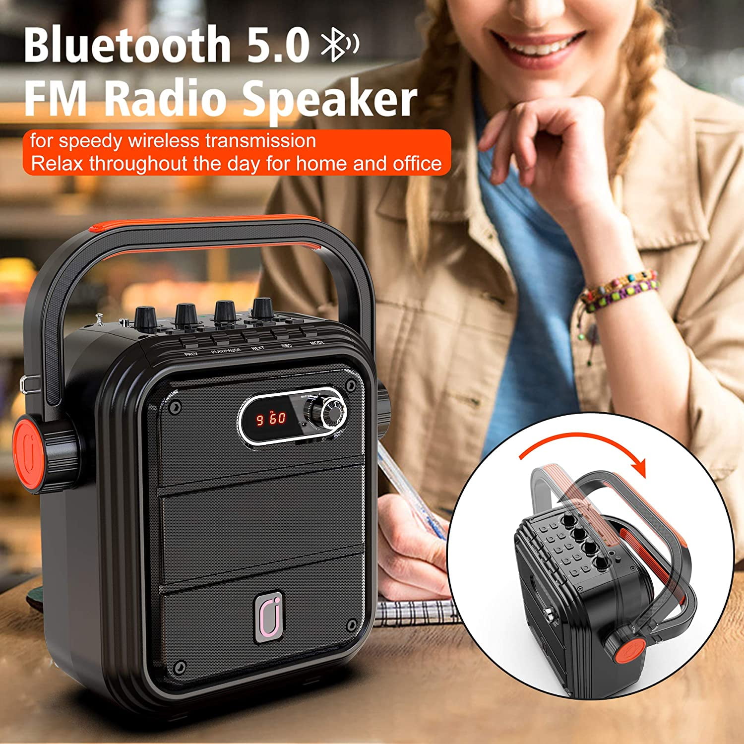 Wireless Karaoke Machine with Bluetooth Speaker – Adult & Kids