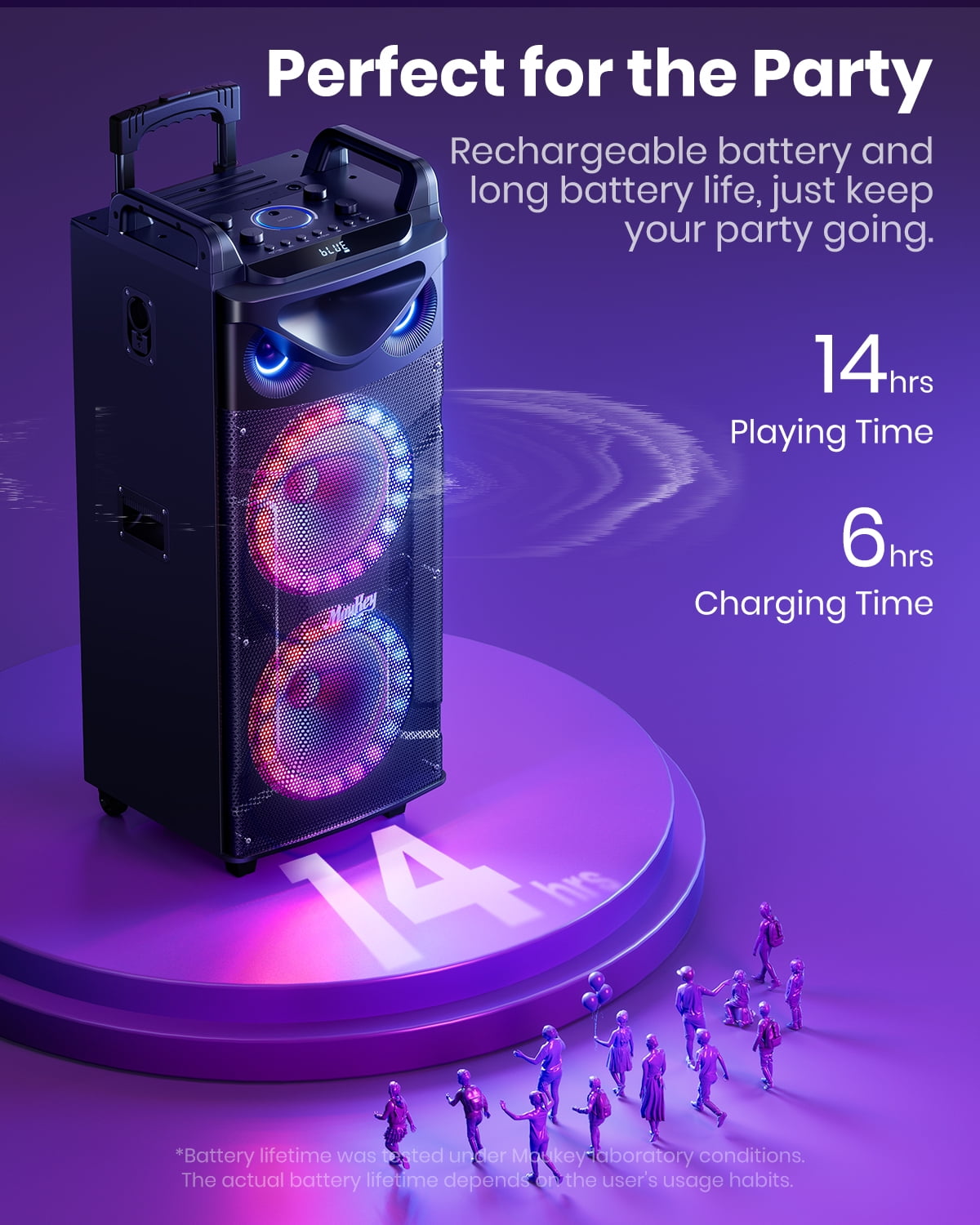 Moukey Karaoke Speaker System with Wireless Microphones