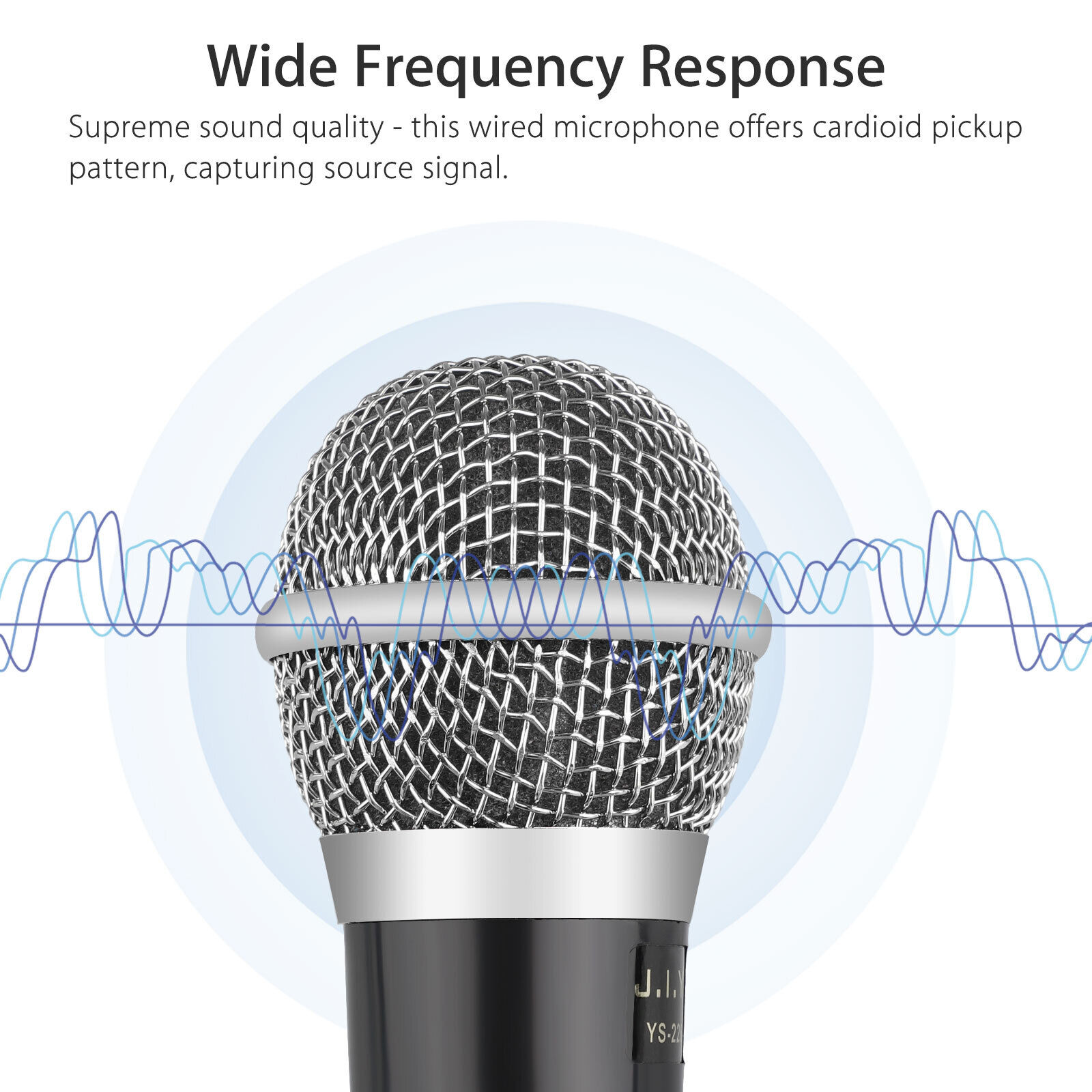 10Ft Wired Handheld Dynamic Microphone for Karaoke