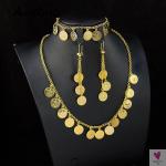 Elegant Gold Coin Necklace Set for Women