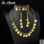 Elegant Gold Coin Necklace Set for Women