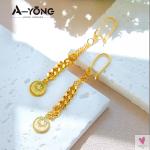 Elegant Gold Coin Necklace Set for Women