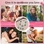 Sylora Vintage Malachite Four Leaf Clover Jewelry Set