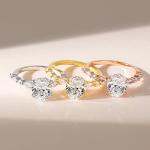 Elevated Oval Cut Zirconia Silver Engagement Ring