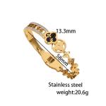 18K Gold Plated Four Leaf Clover Bracelet