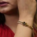 18K Gold Plated Four Leaf Clover Bracelet