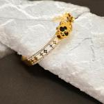 18K Gold Plated Four Leaf Clover Bracelet