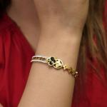 18K Gold Plated Four Leaf Clover Bracelet