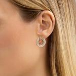 14K Gold Plated H Stud Earrings for Women