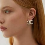 Gold Plated Pearl and Crystal Stud Earrings