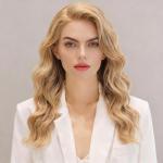 18K Gold Initial Necklace with CZ Pendant for Her