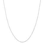 Italian Sterling Silver 1mm Thin Cable Chain Necklace
