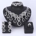 Dubai Tassel Gem Jewelry Set with Crystals