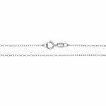 Italian Sterling Silver 1mm Thin Cable Chain Necklace