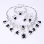 Dubai Tassel Gem Jewelry Set with Crystals