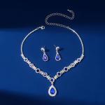 Luxury Choker Necklace and Earrings Set for Weddings