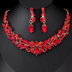 Elegant White Crystal Jewelry Set for Women