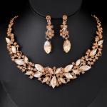 Elegant White Crystal Jewelry Set for Women
