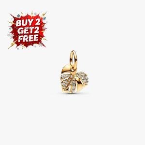 Elegant Gold Flower Pendant Charm for Her