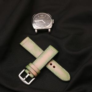 Green Calf Leather Band for Panerai Watch