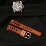 Calf Leather Band for Rolex Watch, 20/18mm