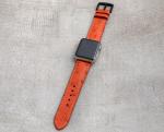 Ostrich Leather Apple Watch Band in Various Sizes